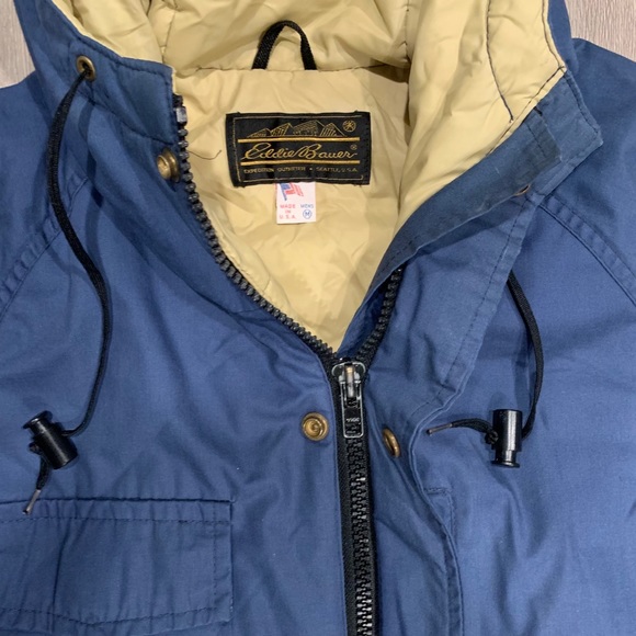 Vintage EDDIE BAUER EXPEDITION Goose down Coat M - Picture 3 of 10